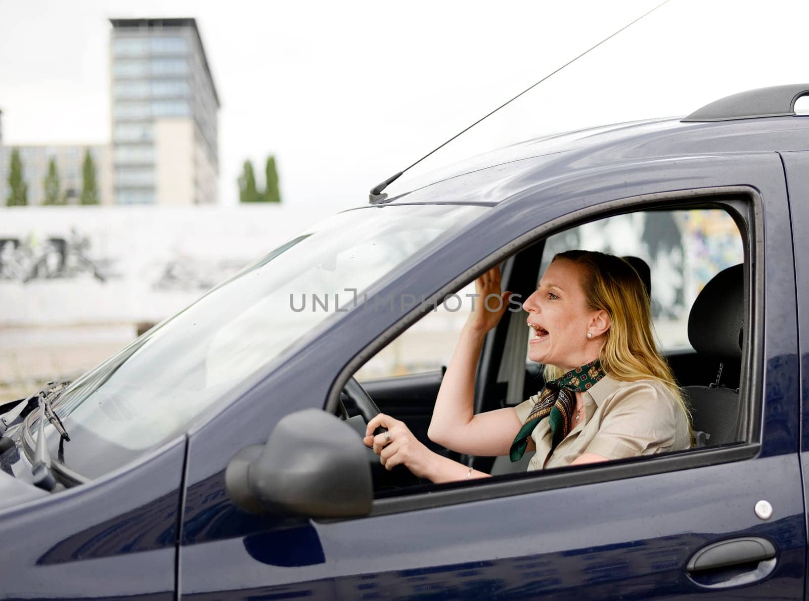 angry female driver