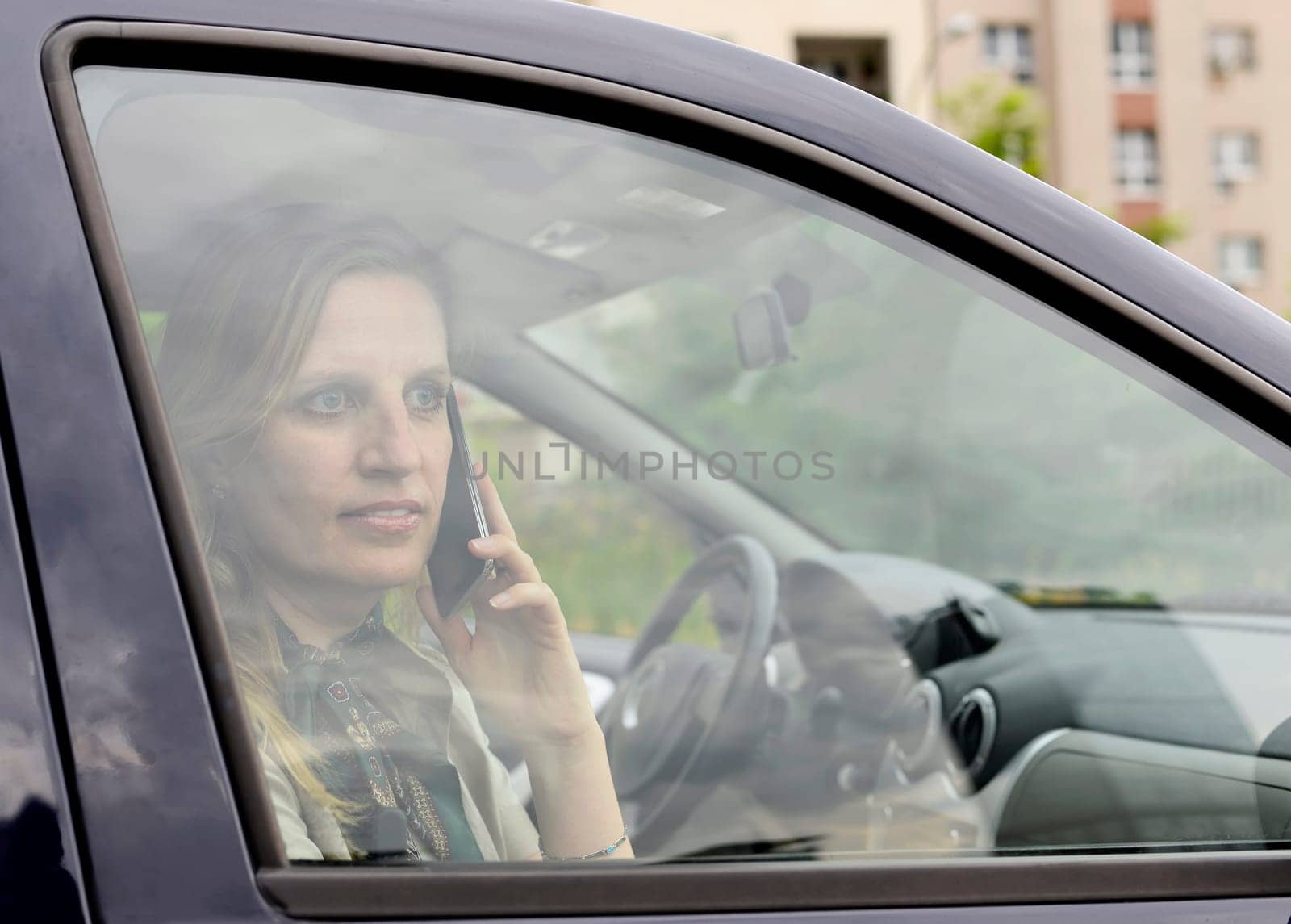 Businesswoman with smartphone