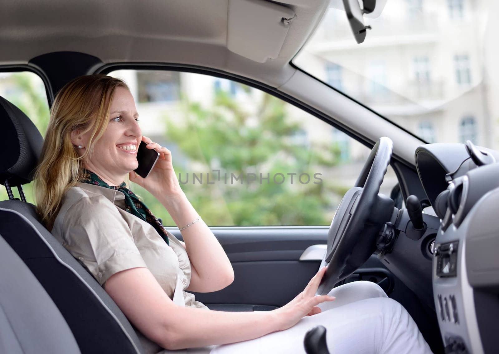 Businesswoman with smartphone