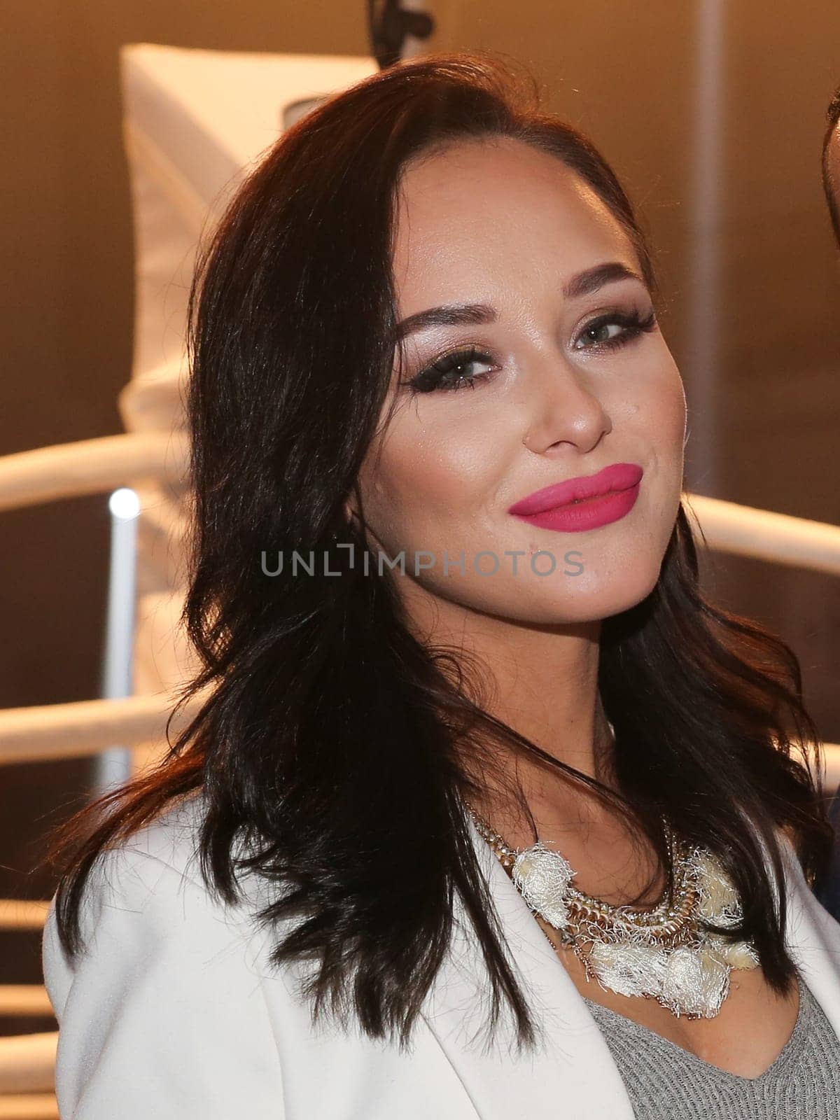 Make-up artist Anna Höfel - Girlfriend of WBA - Interim World Champion in Light Middleweight Jack Culcay (Team Sauerland) at the WBA Super Middleweight World Championship fight Tyron Zeuge against Giovanni De Carolis on 05.11.2016 in the MBS-Arena Potsdam