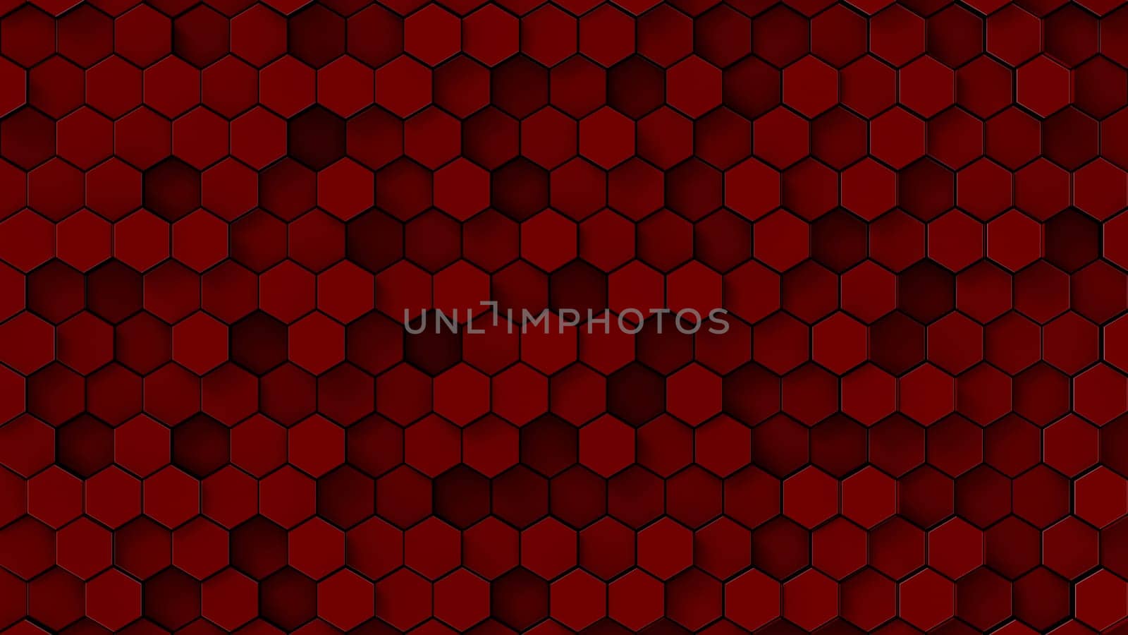 The 3d rendering colorful hexagon pattern with nice color