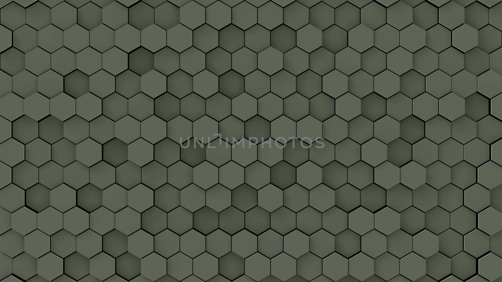 The 3d rendering colorful hexagon pattern with nice color