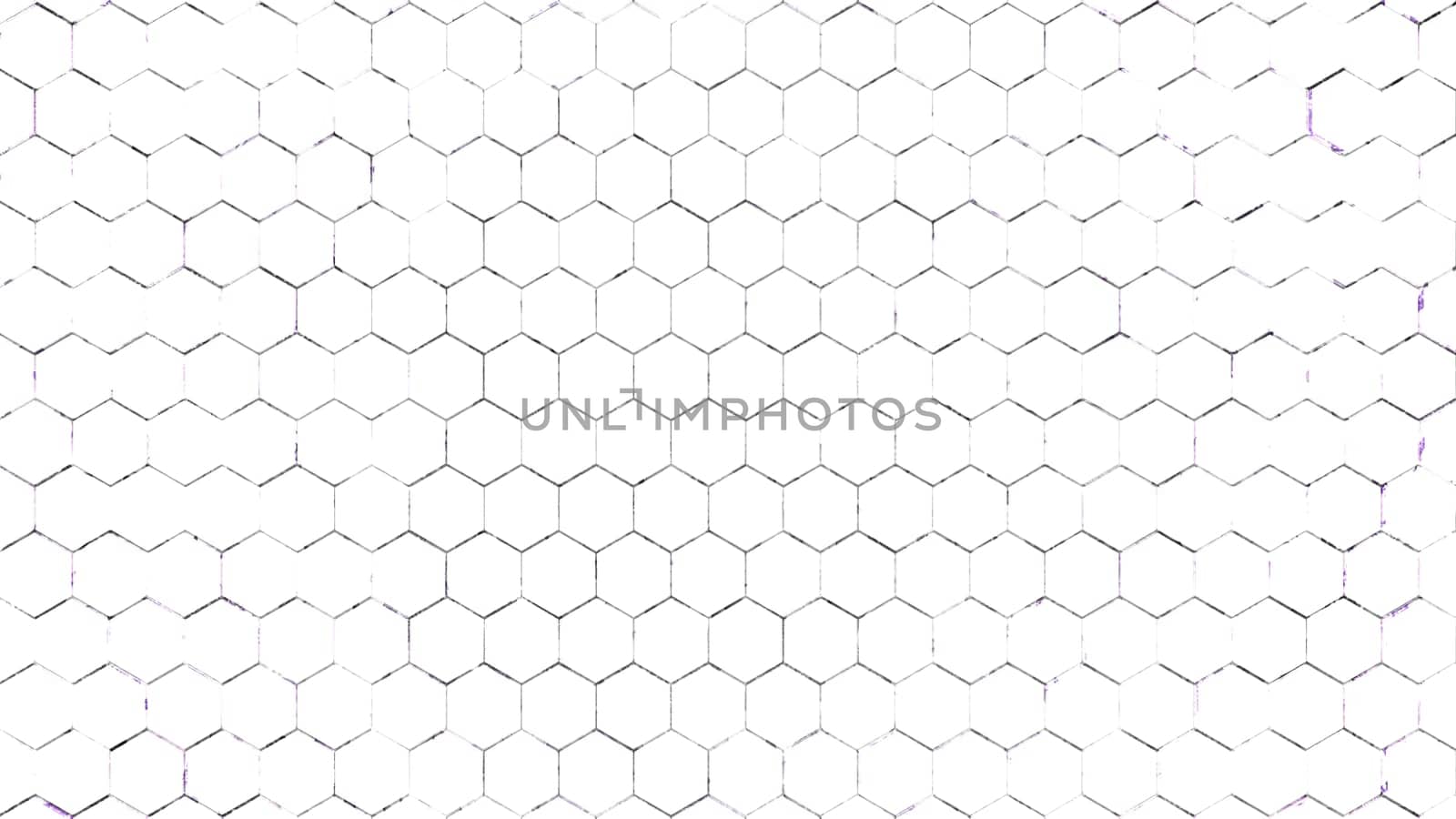 The 3d rendering colorful hexagon pattern with nice color