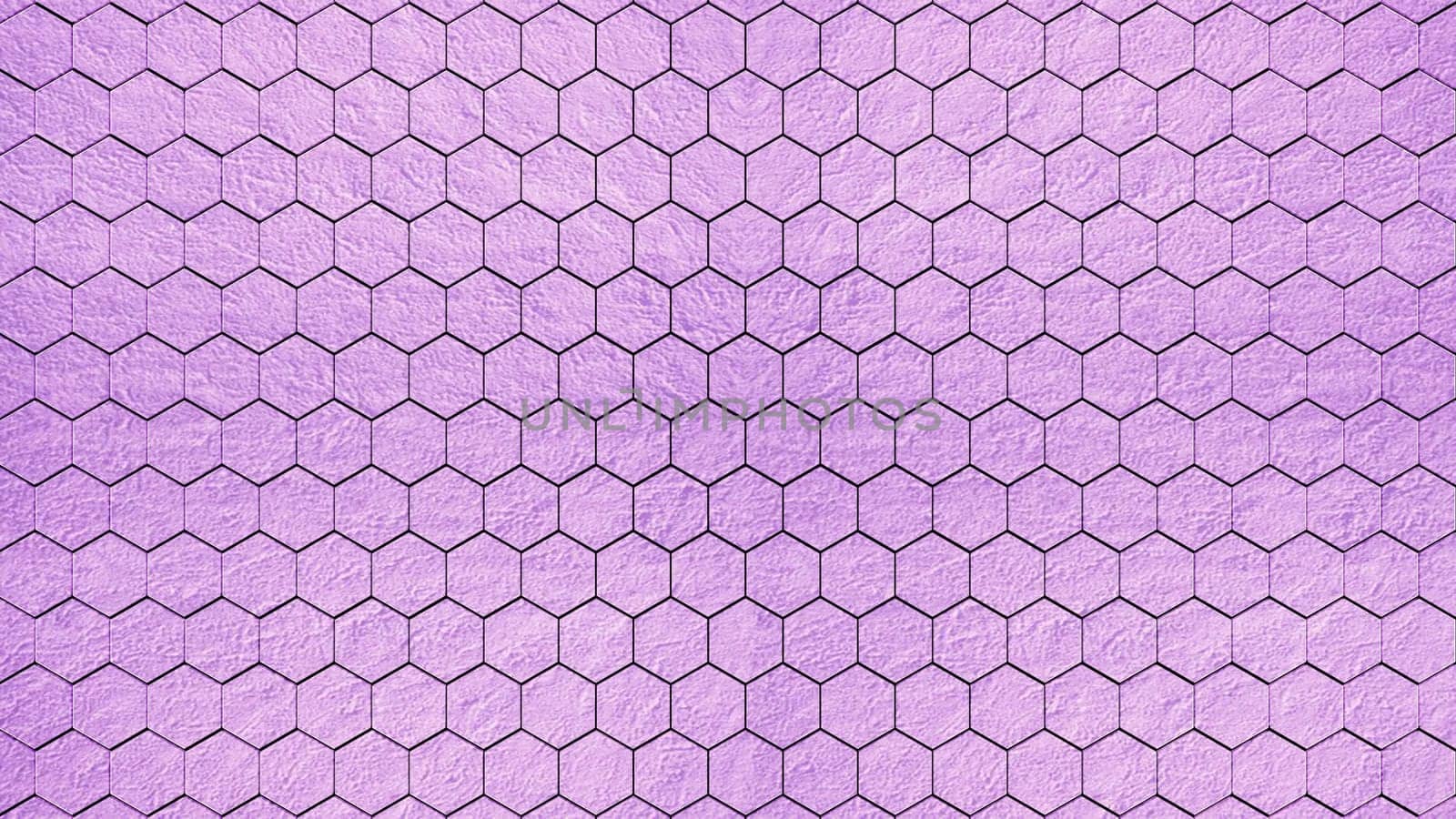 The 3d rendering colorful hexagon pattern with nice color