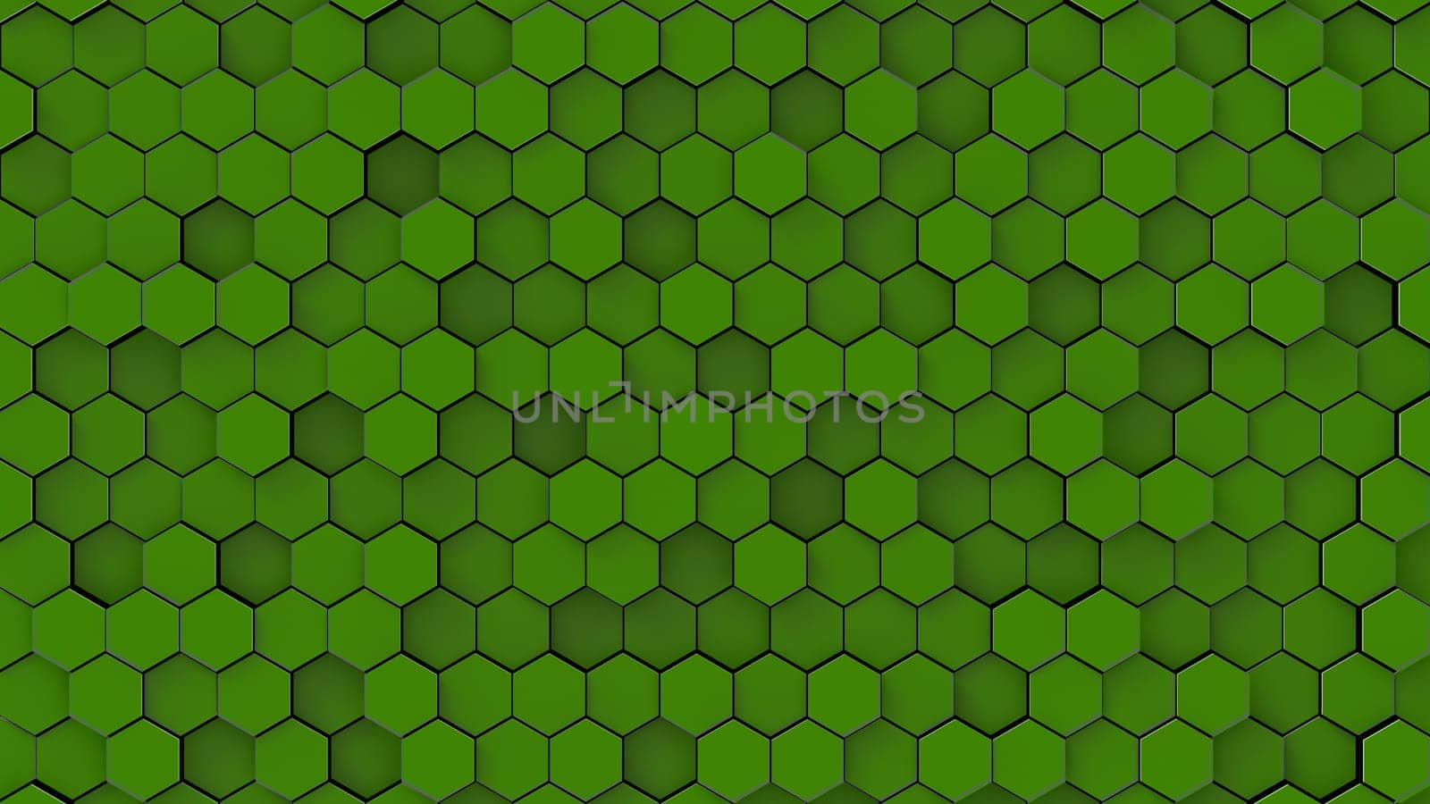 The 3d rendering colorful hexagon pattern with nice color