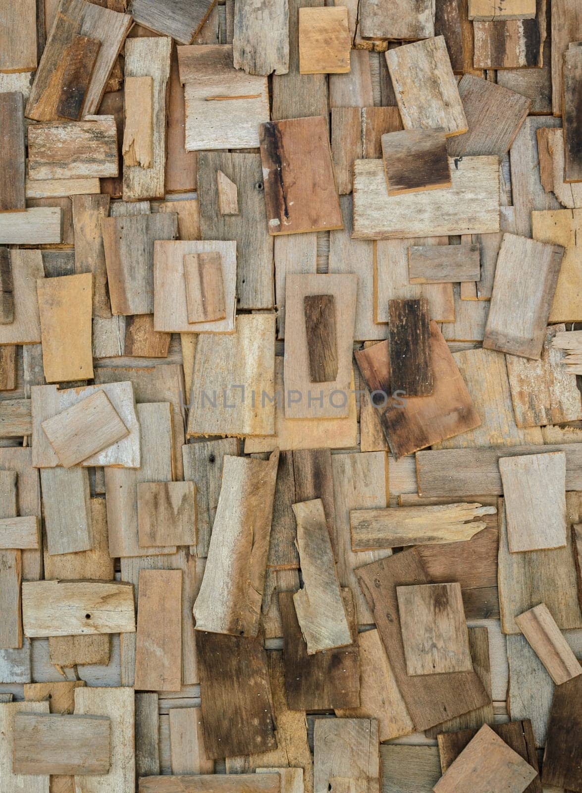Scrap wooden wall texture background. Recycled concept.