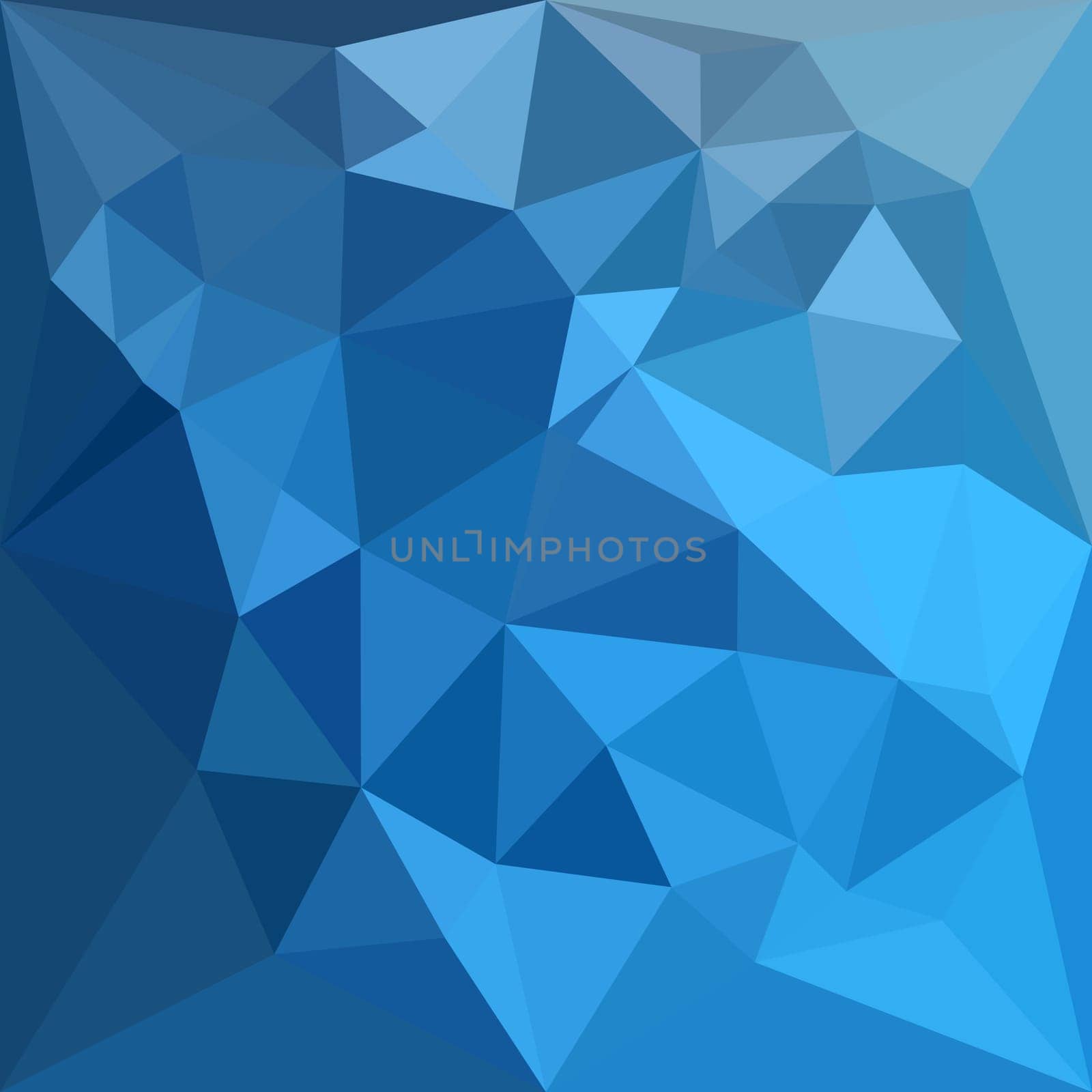 Low polygon style illustration of a cornflower blue abstract geometric background.