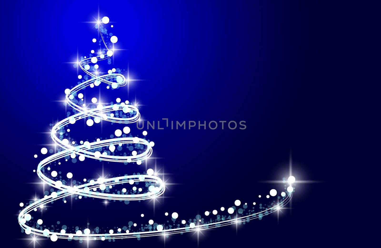 Christmas tree from light  background. Greeting card or invitation. Eps 10.