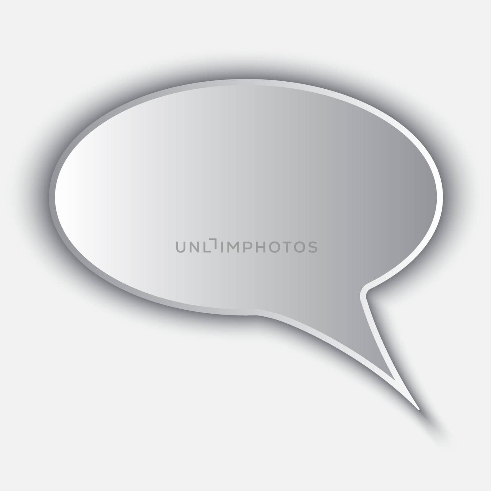 Abstract vector background of paper speech bubble for your own design
