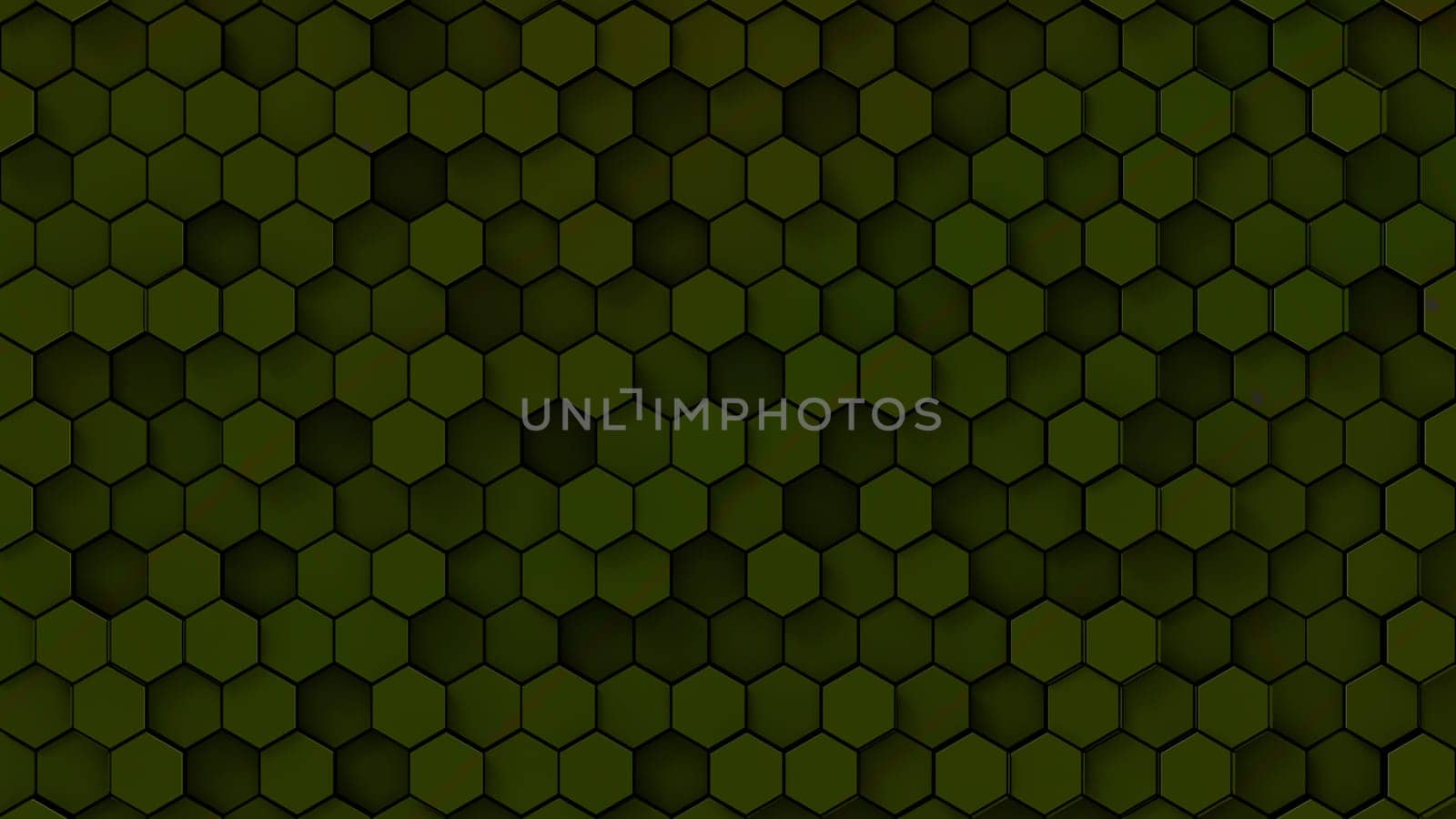 The 3d rendering colorful hexagon pattern with nice color