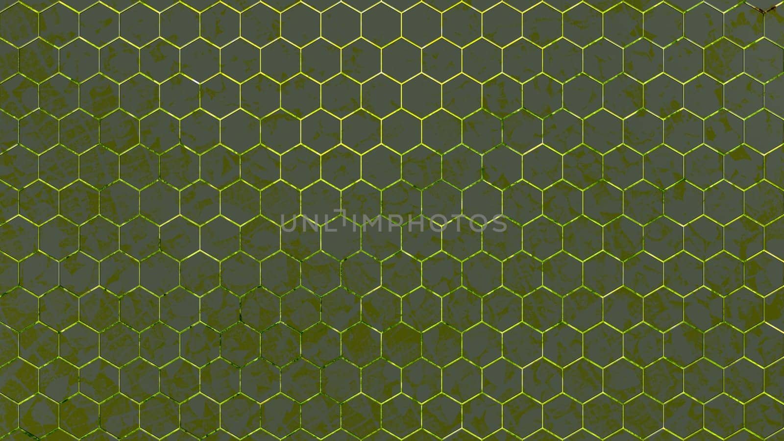 The 3d rendering colorful hexagon pattern with nice color