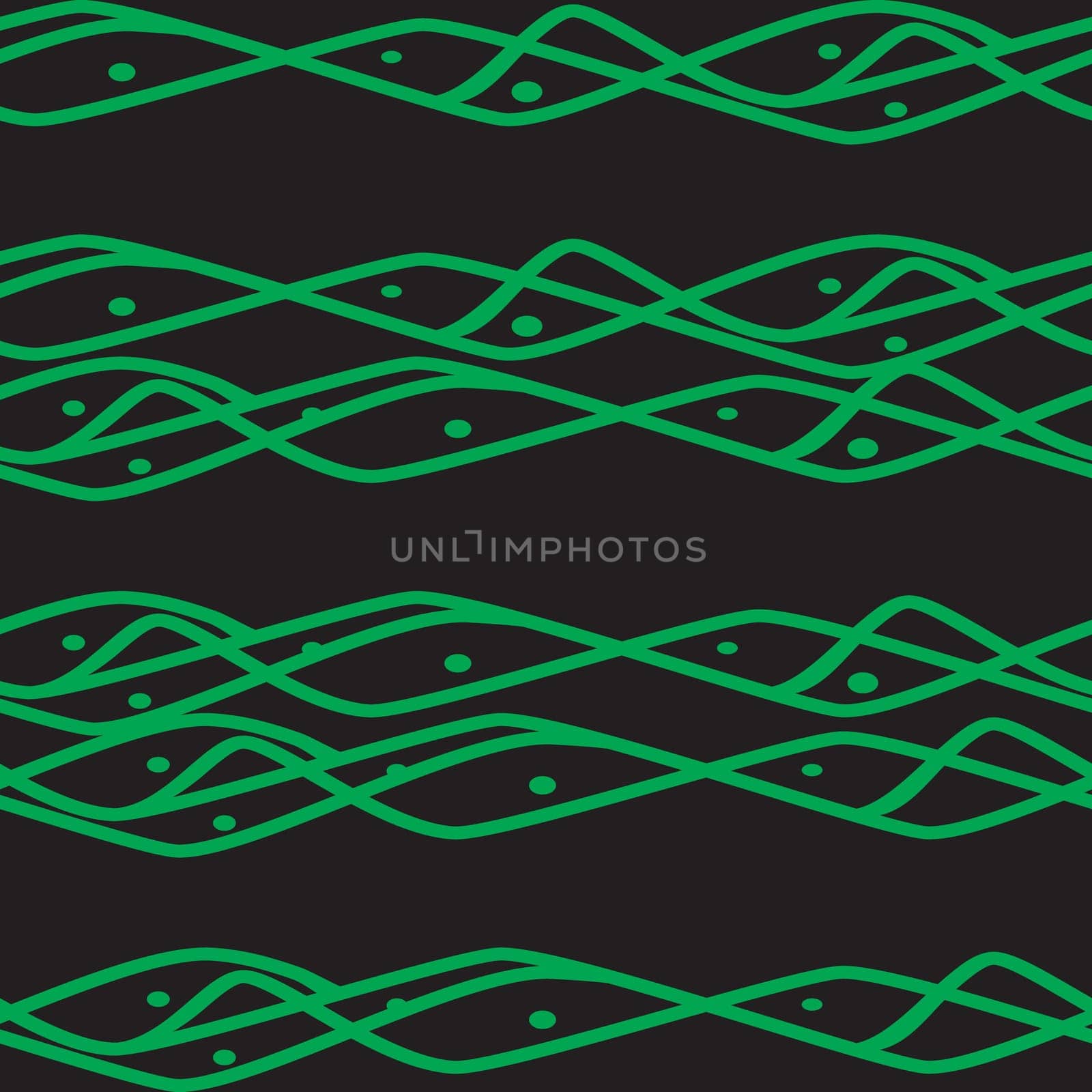 Seamless horizontal lines pattern in black and green colors. Good for textile, package or other decoration.