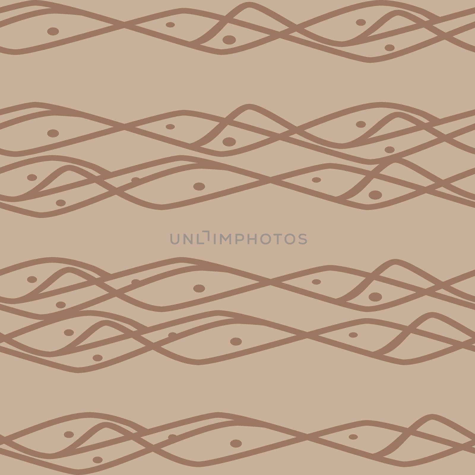 Seamless horizontal lines pattern in brown colors. Good for textile, package or other decoration.