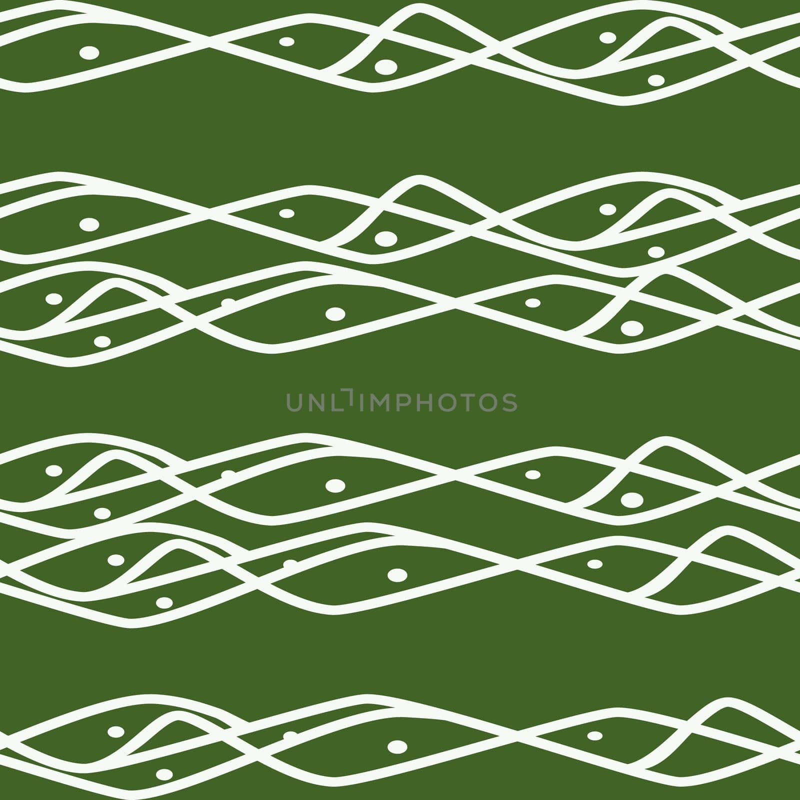 Seamless horizontal lines pattern in white and green colors. Good for textile, package or other decoration.