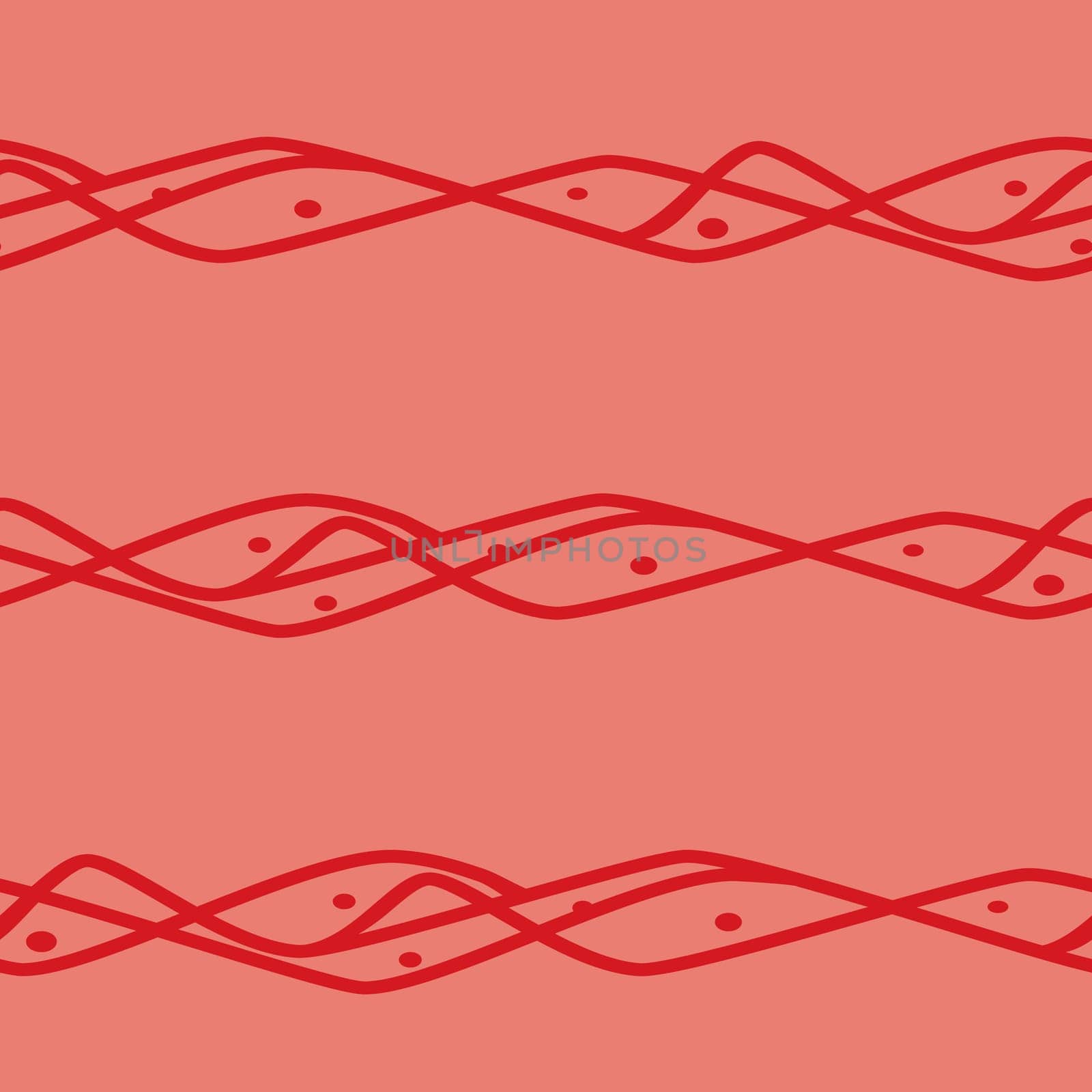 Seamless horizontal lines pattern in red colors. Good for textile, package or other decoration.
