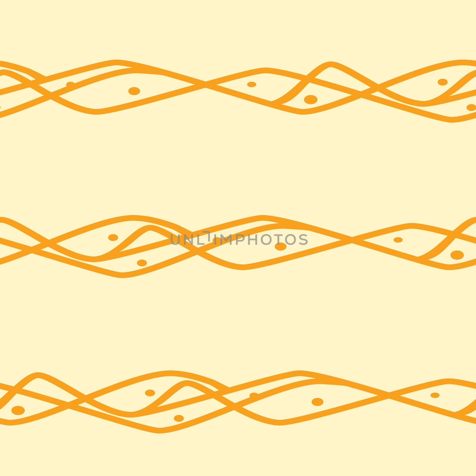 Seamless horizontal lines pattern in yellow and orange colors. Good for textile, package or other decoration.