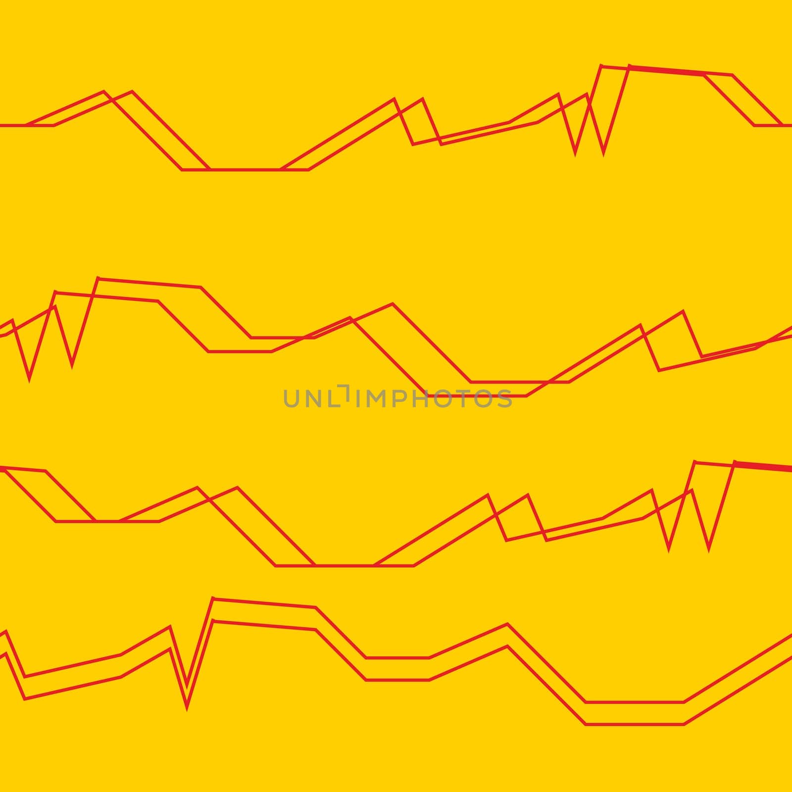 Seamless horizontal lines pattern in red an yellow colors. Good for textile, package or other decoration.