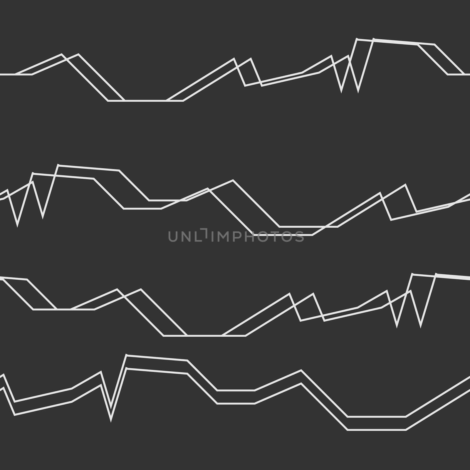 Seamless horizontal lines pattern in black and white colors. Good for textile, package or other decoration.