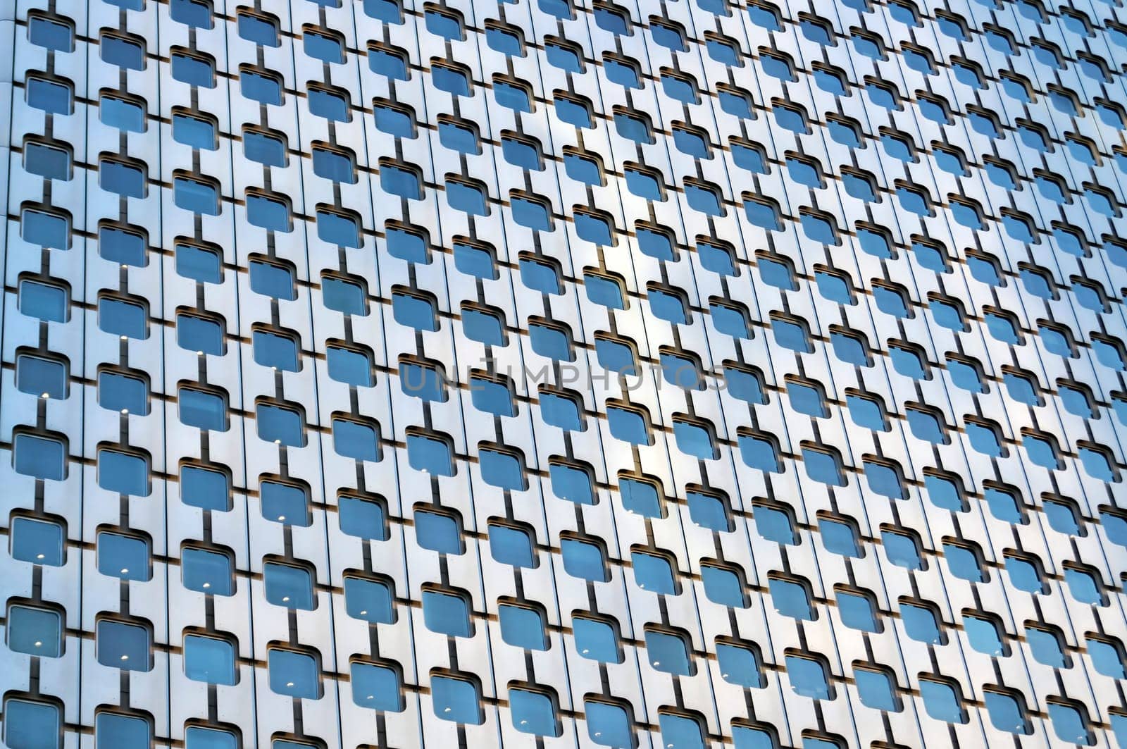 PARIS, FRANCE - SEPTEMBER 29, 2015: Facade of Tour Ariane skyscraper in La Defense business district in Paris, France