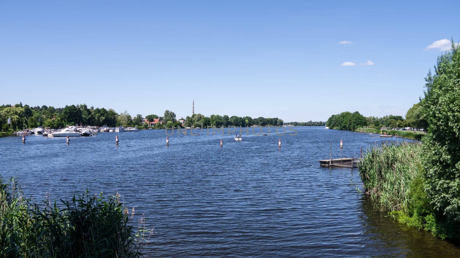 havel near werder (brandenburg) in summer