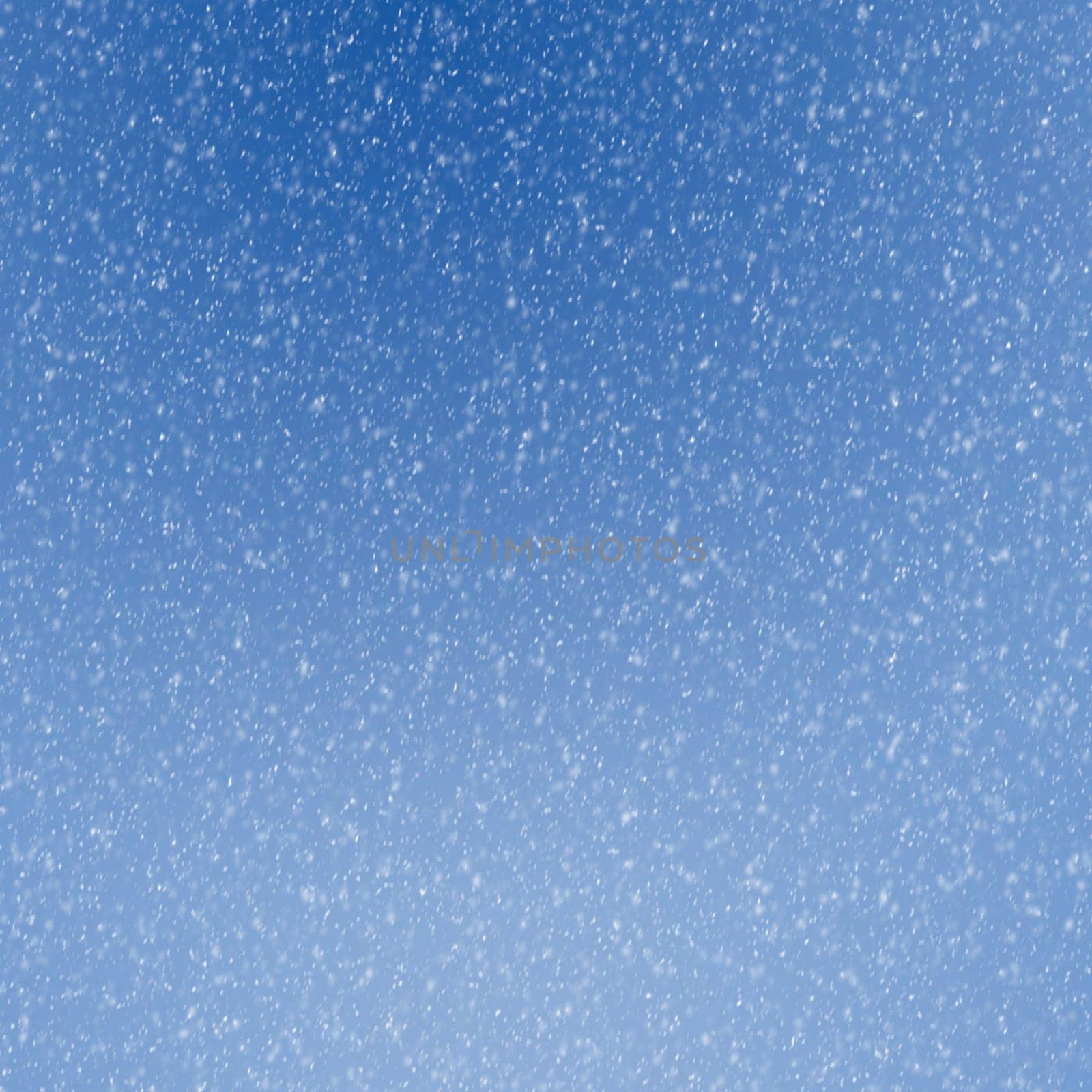 snowflakes and blue sky background
