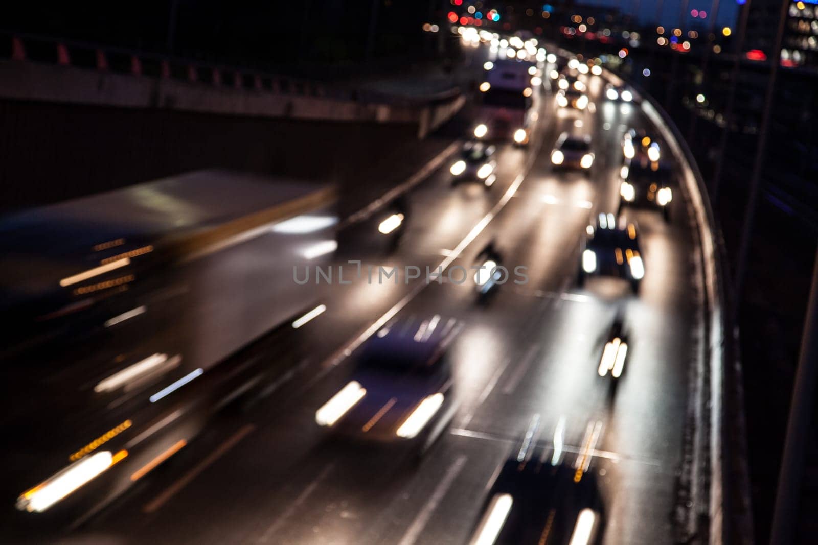 traffic on a highway (background)