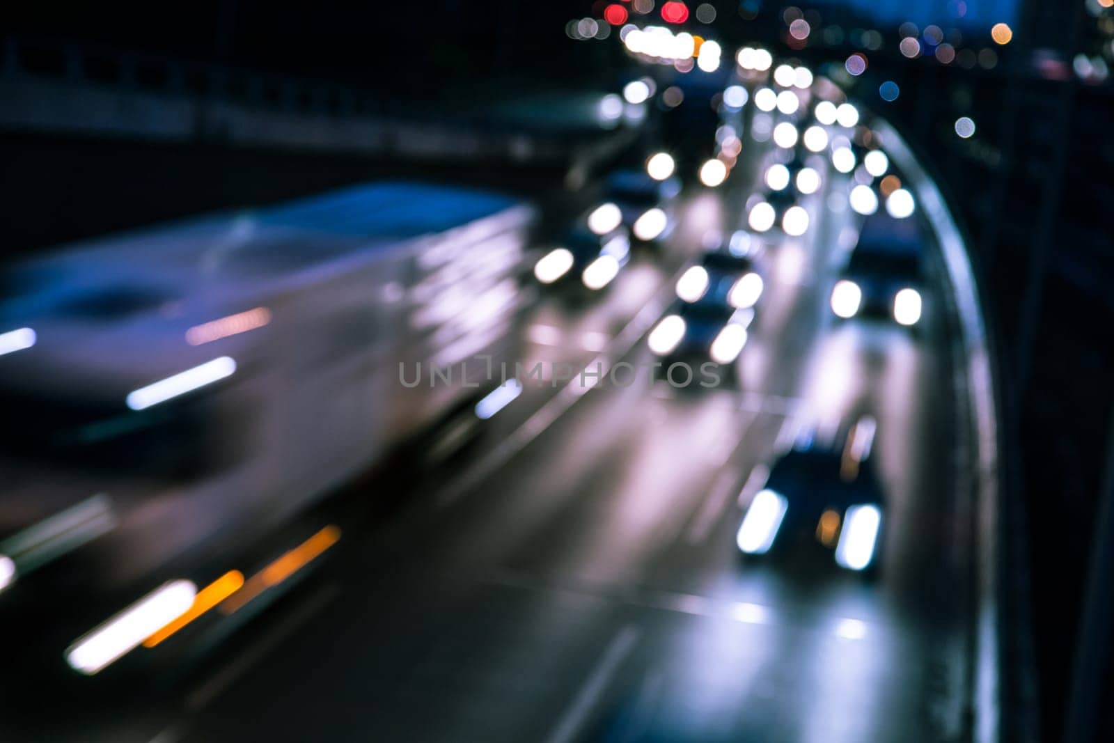 cars on a highway (bokeh effect)