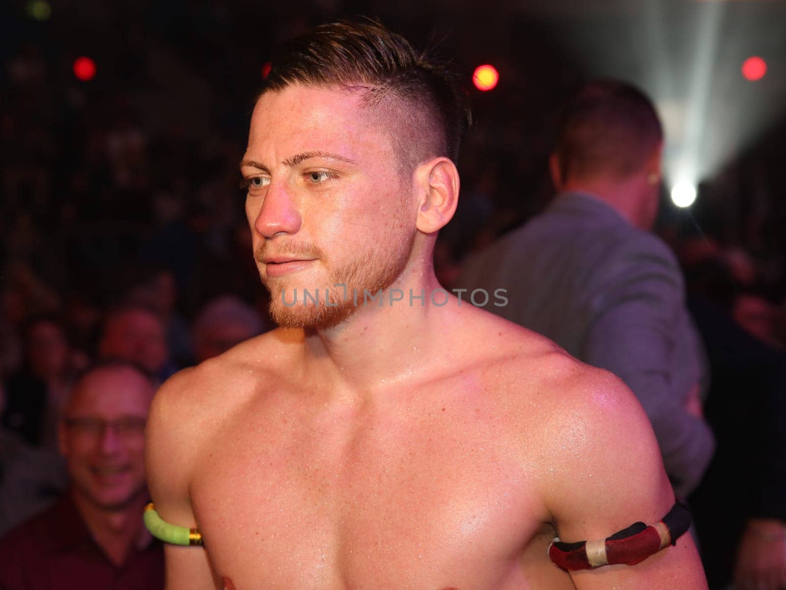 K1 Fighter Enriko Kehl ( The Hurricane) after his victory against Erkan Varol (The Black Eagle) at the SES Boxing Gala on 12.11.2016 in the GETEC Arena Magdeburg