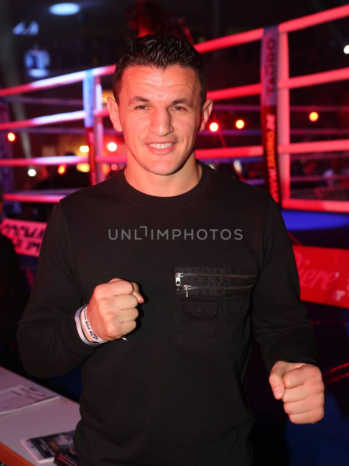 Super middleweight boxer Robin Krasniqi (SES-Boxing) as a guest at the SES-Box-Gala on 12.11.16 in the GETEC Arena Magdeburg