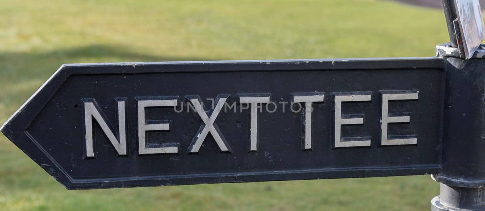 Next Tee Arrow with a green background.