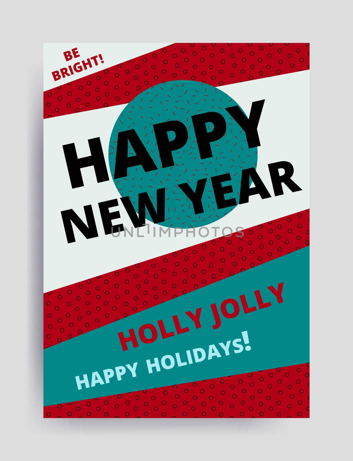 Merry christmas New Year design, eye catching banner template. Bright colorful vector illustrations for greeting card, posters, print, mobile phoned designs, ads, promotional material Yellow Pink Blue