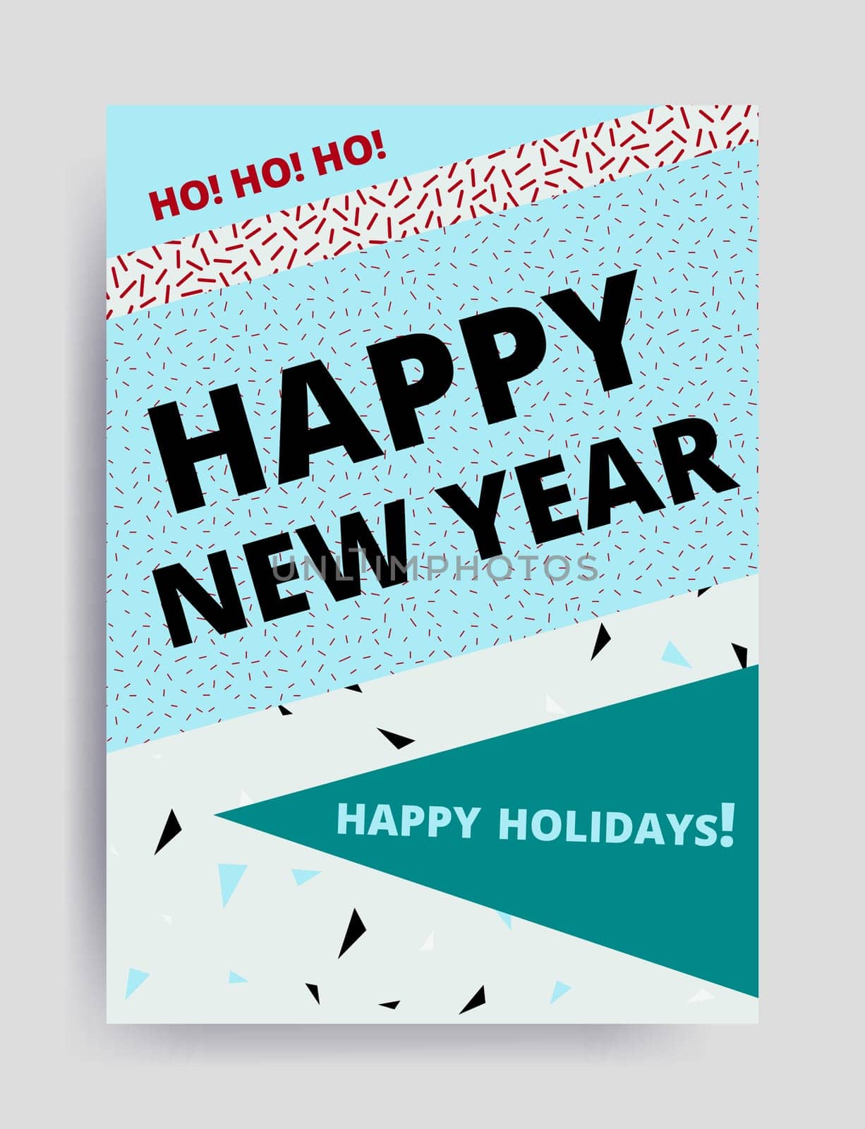 Merry christmas New Year design, eye catching banner template. Bright colorful vector illustrations for greeting card, posters, print, mobile phoned designs, ads, promotional material Yellow Pink Blue