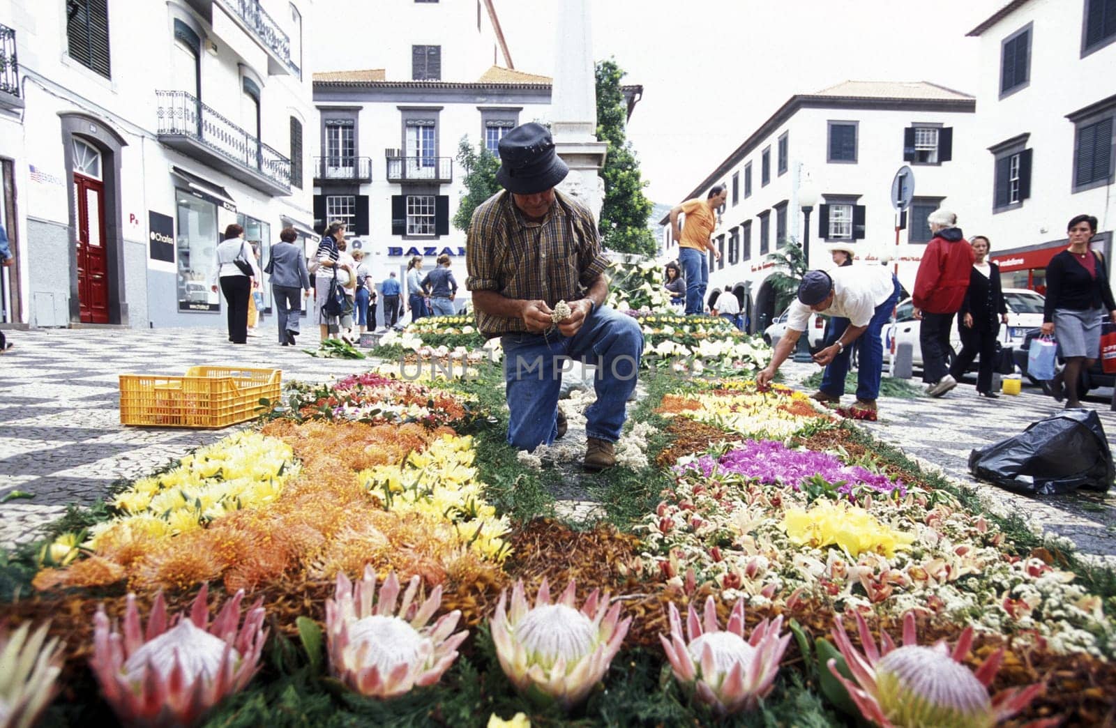 The traditional Spring Flower Festival in the capital Funchal on the island of Madeira in the Atlantic Ocean