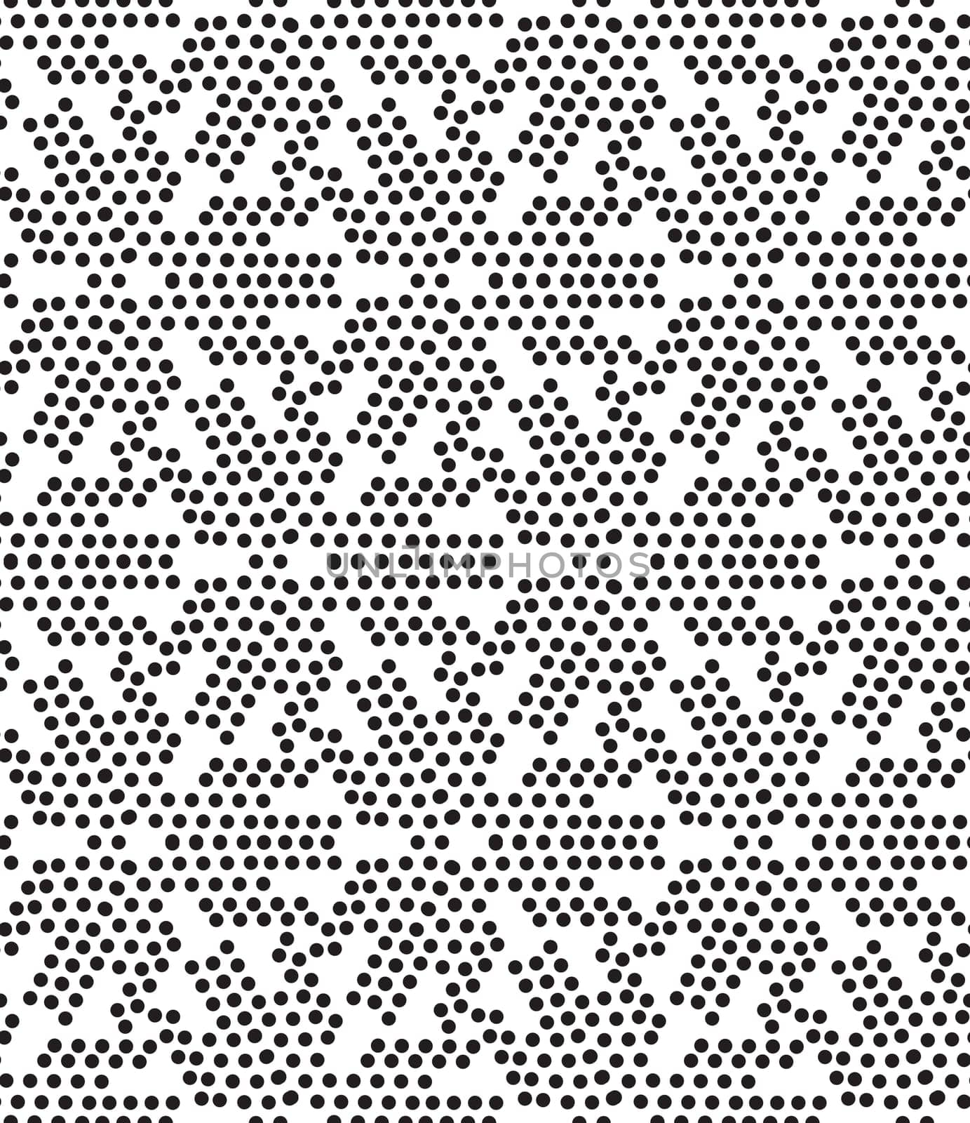 Vector universal different geometric seamless pattern. Endless texture can be used for wrapping wallpaper, pattern fills, web background, surface textures Abstract circles halftone design, pointillism