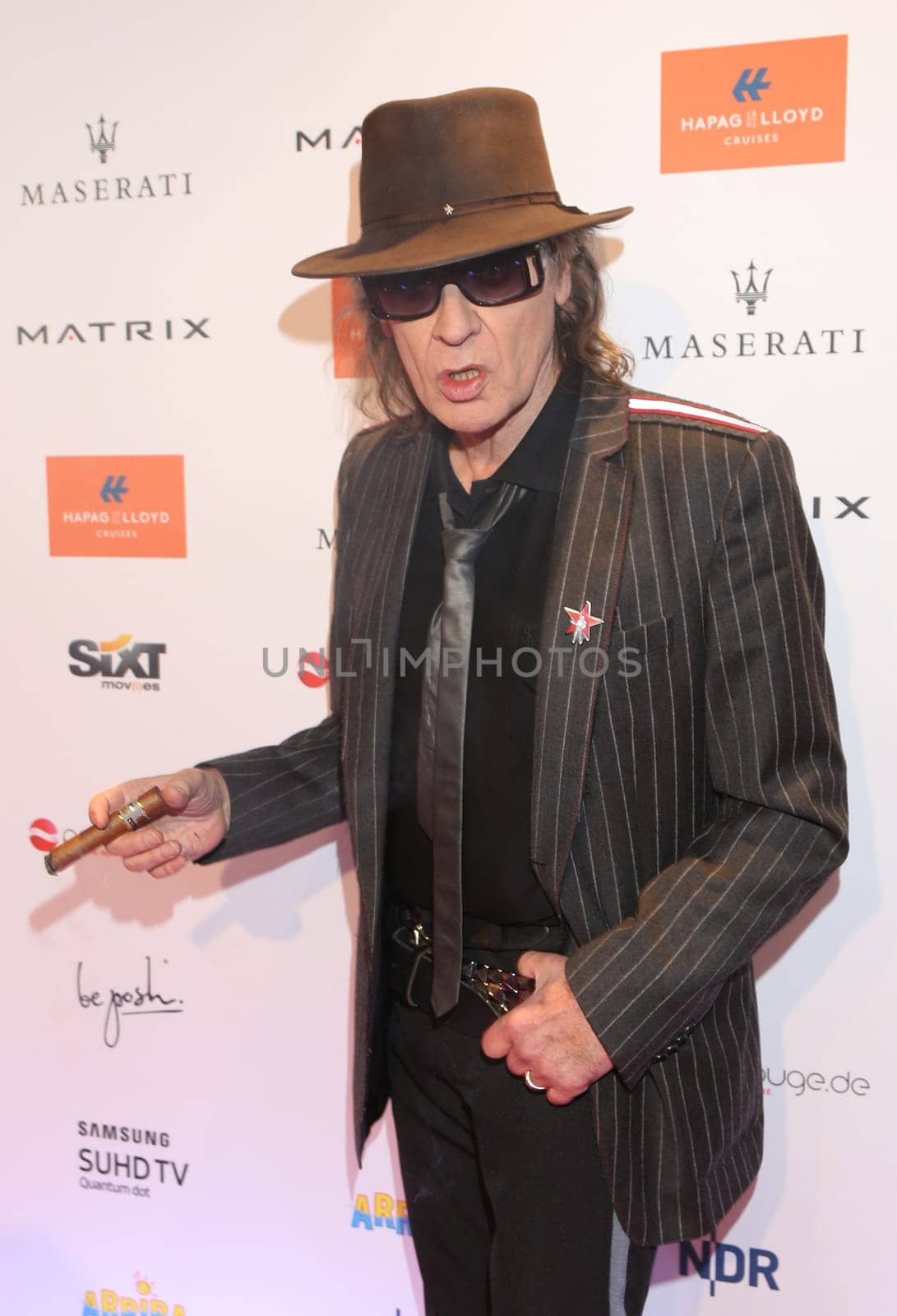 Udo Lindenberg . Movie meets Media 2016 at The Hotel Atlantic Kempinski,Hamburg on 28.11.2016..