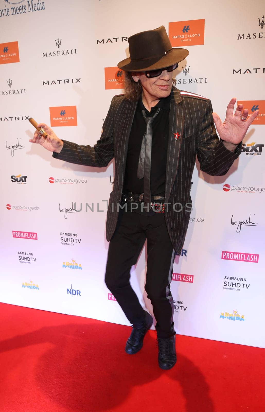 Udo Lindenberg . Movie meets Media 2016 at The Hotel Atlantic Kempinski,Hamburg on 28.11.2016..