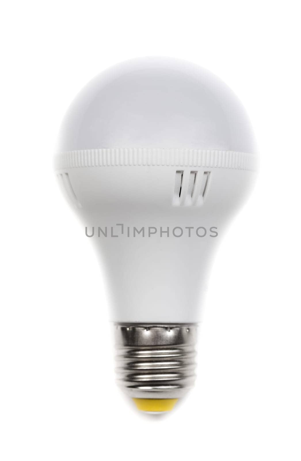 Round LED lamp. Isolate on White.