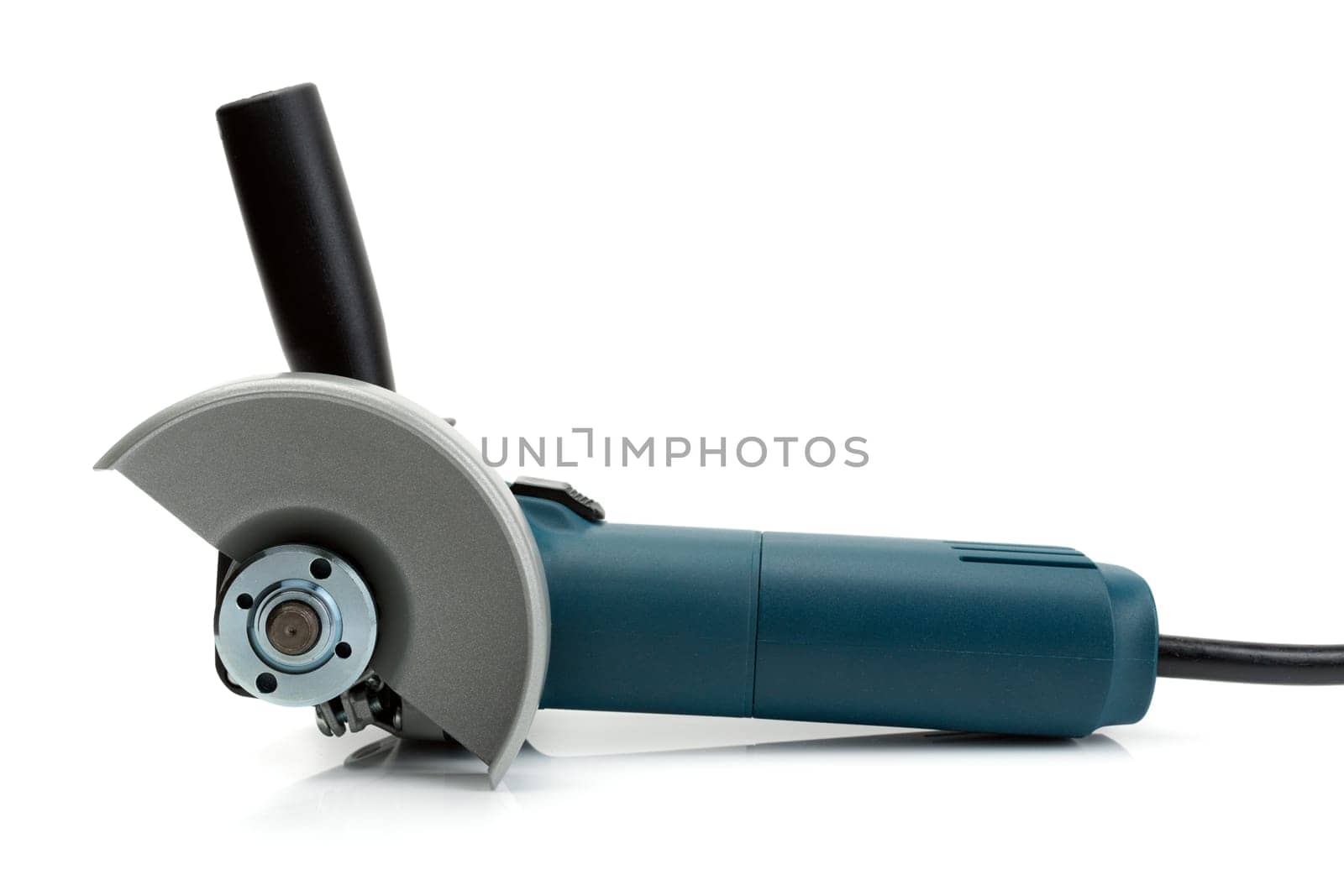 Angle grinders, side view. Isolate on white.