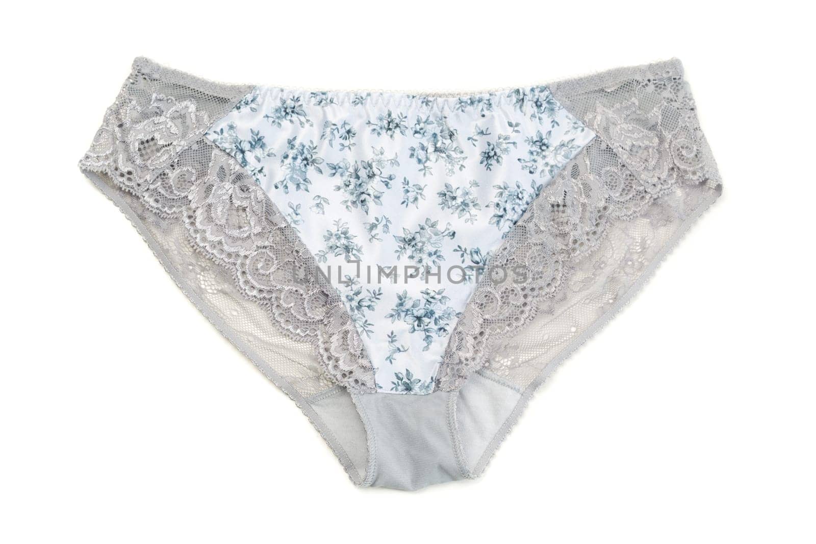 Cotton panties. Isolate on white.