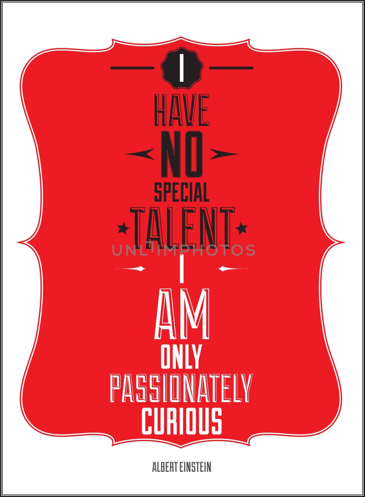 Motivational poster is suitable for printing any format