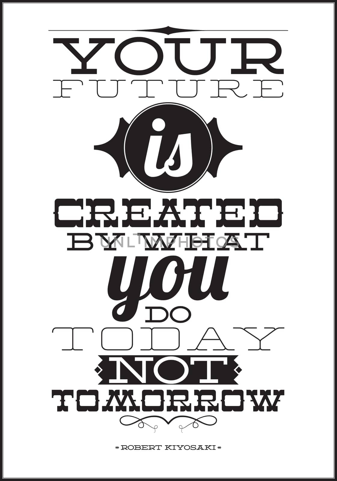 Motivational poster for any interior. promotes good mood