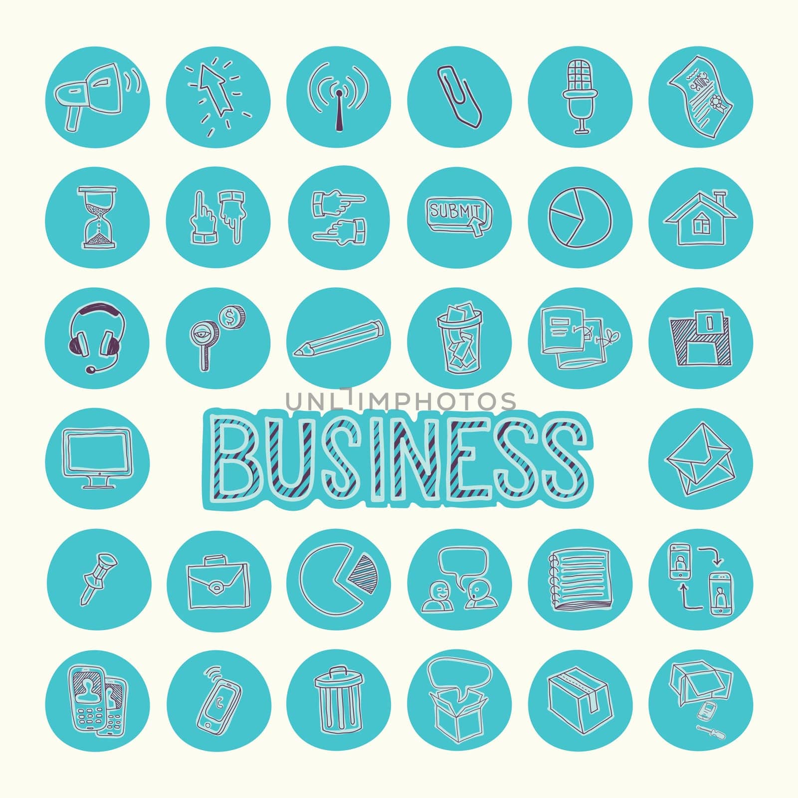 Drawing icons. Business Strategy