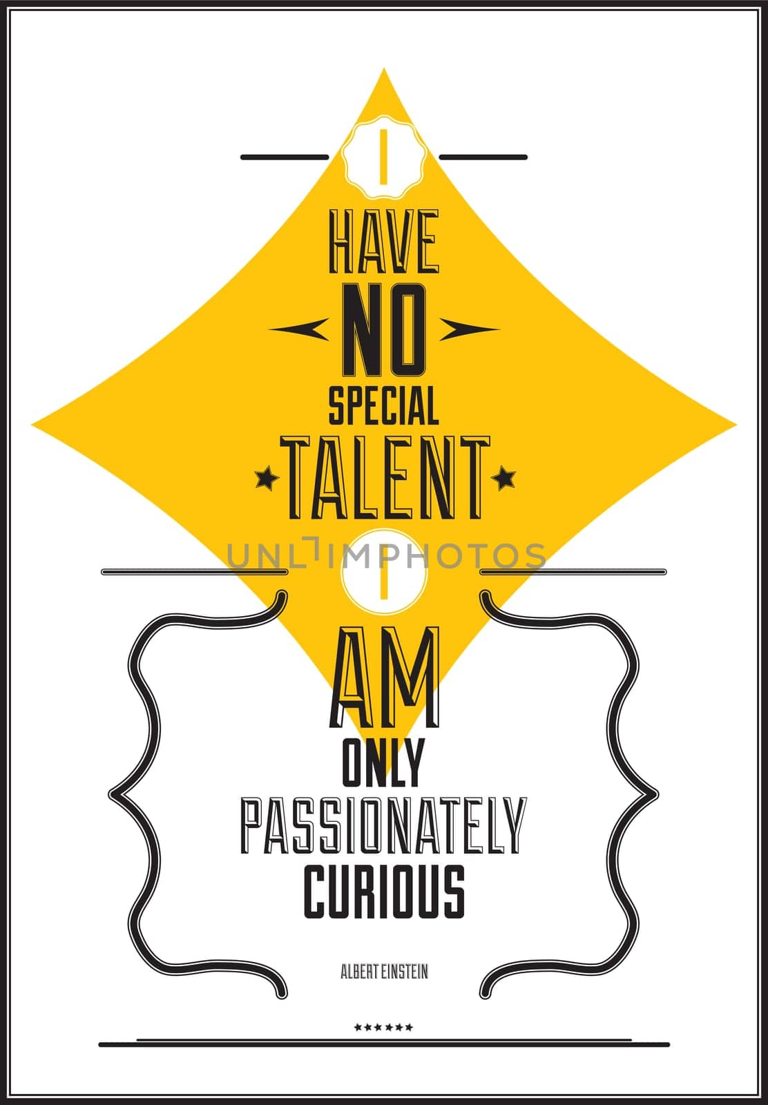 Motivational poster is suitable for printing any format