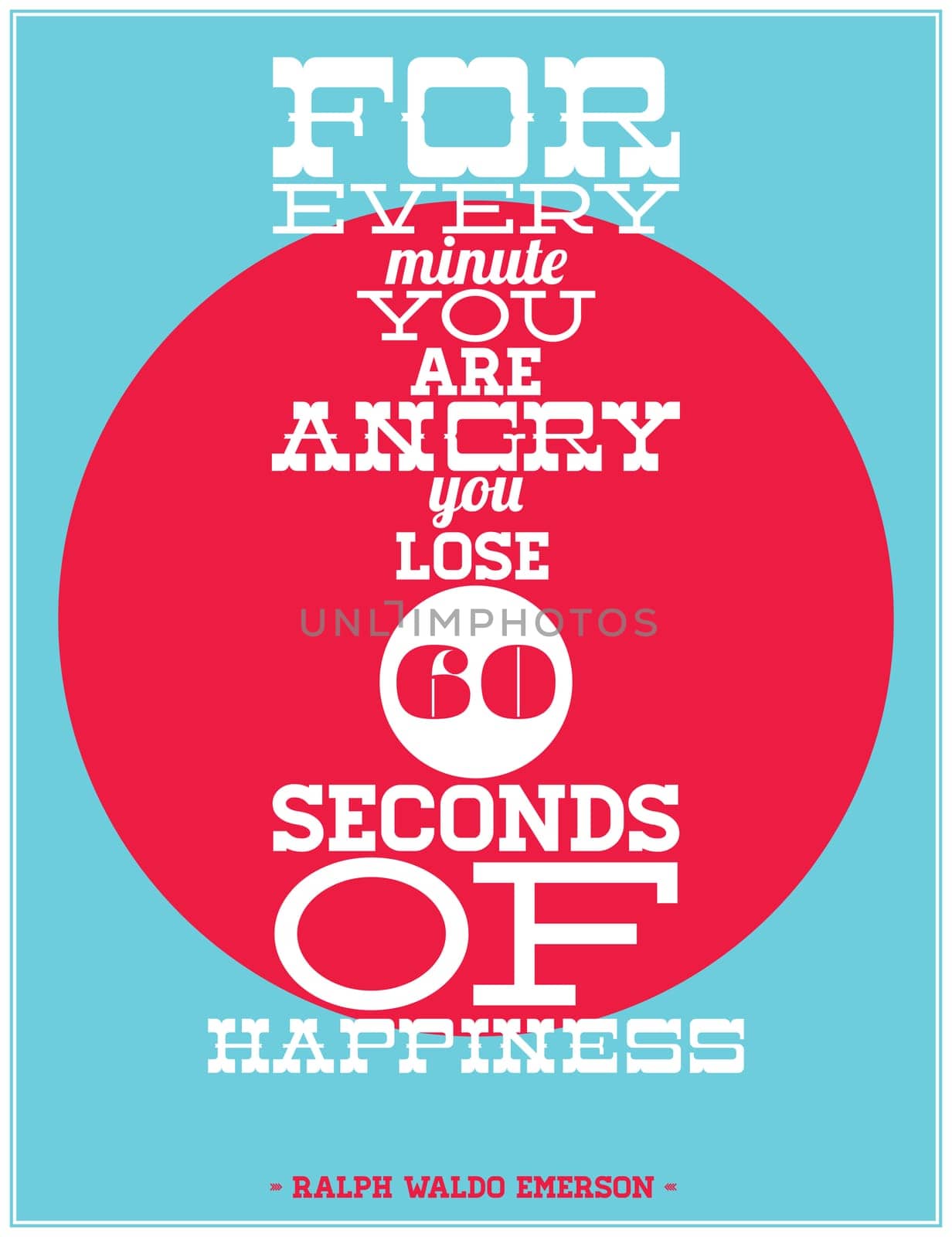Motivational poster for any interior. promotes good mood
