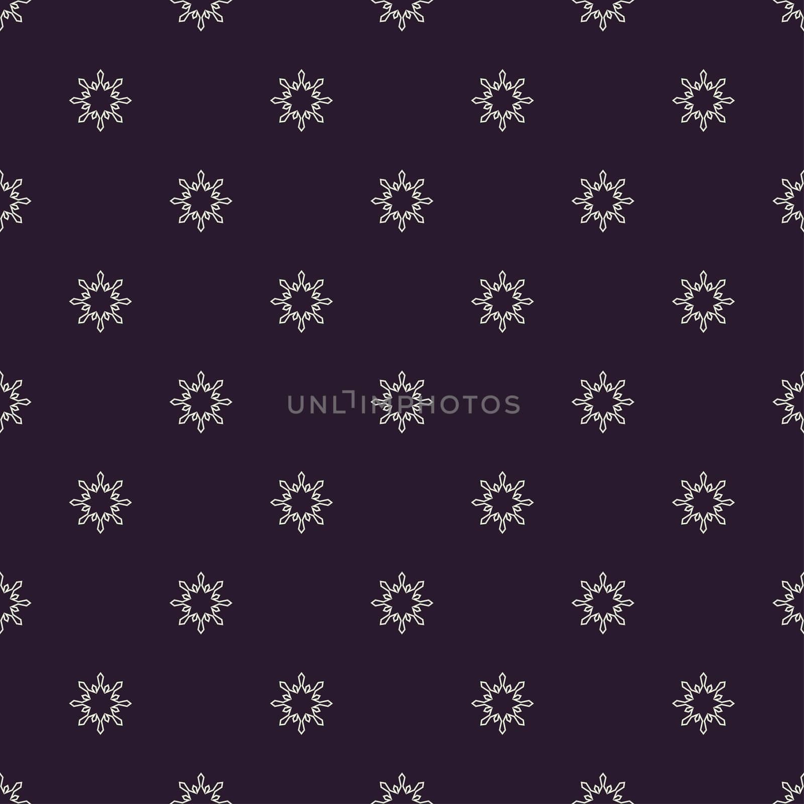 Christmas snowflakes seamless background. New year pattern vector illustration.