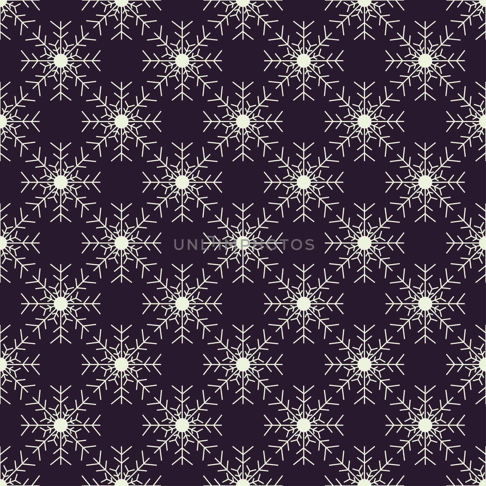 Christmas snowflakes seamless background. New year pattern vector illustration.