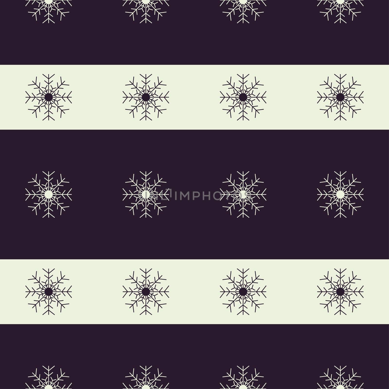Christmas snowflakes seamless background. New year pattern vector illustration.