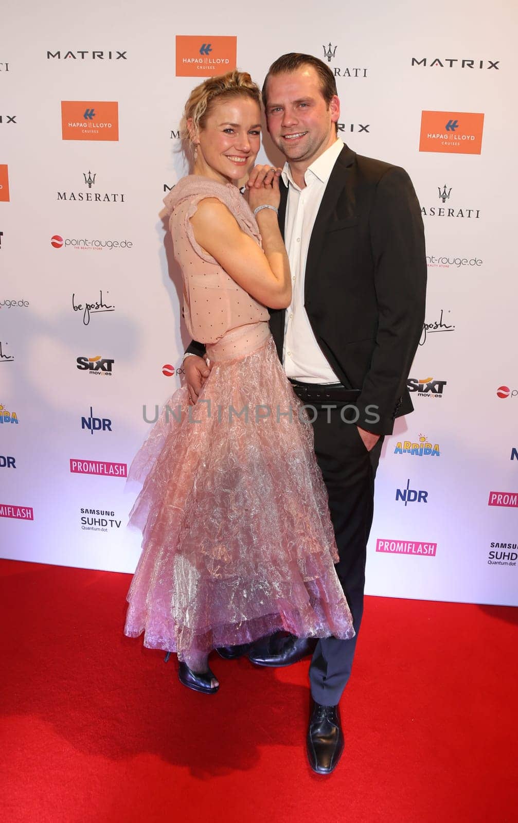 Rhea Harder und Joern Vennewald, .Movie meets Media 2016  im Hotel Atlantic Kempinski, Hamburg am 28.11.2016..