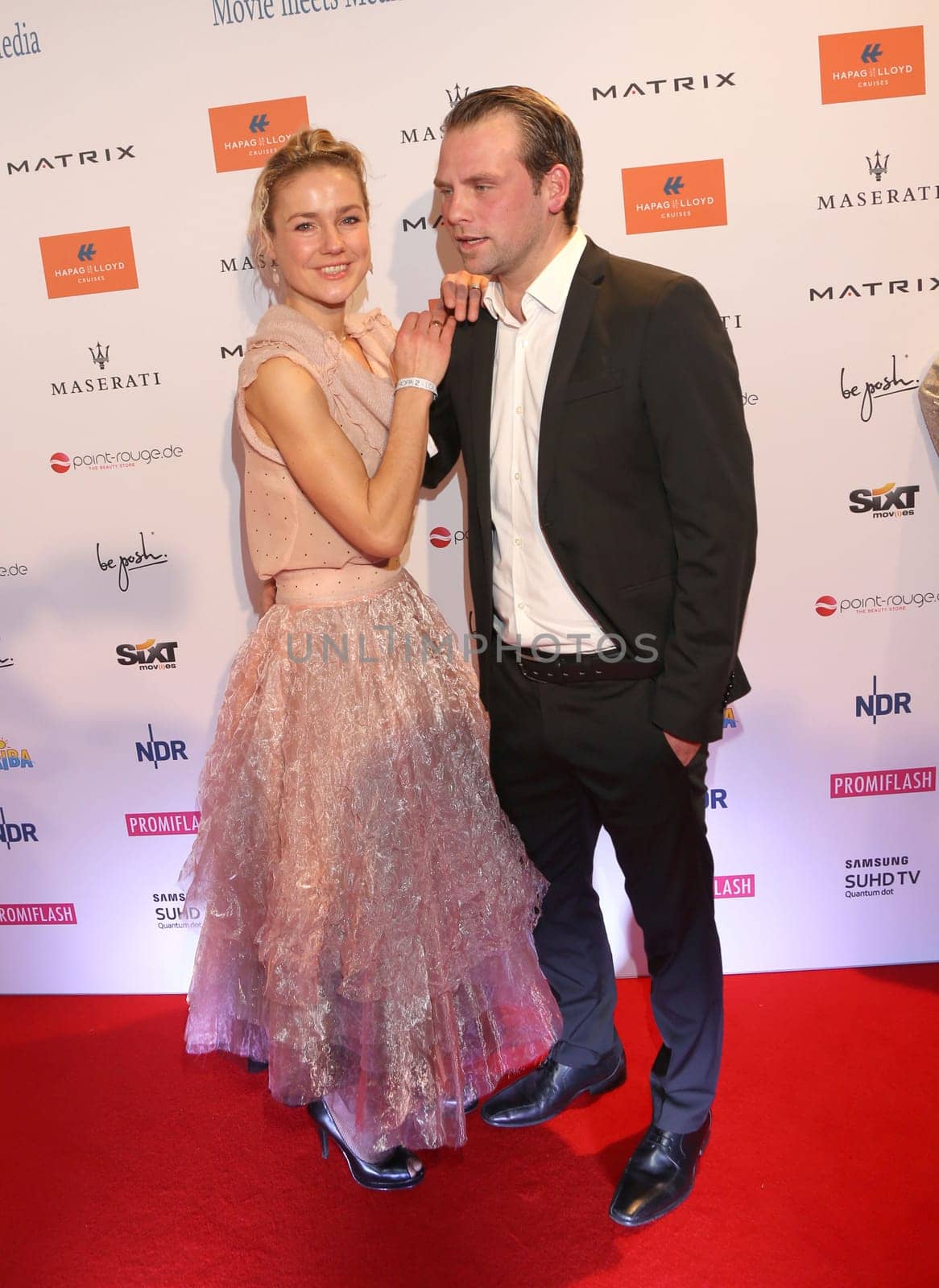 Rhea Harder und Joern Vennewald, .Movie meets Media 2016  im Hotel Atlantic Kempinski, Hamburg am 28.11.2016..