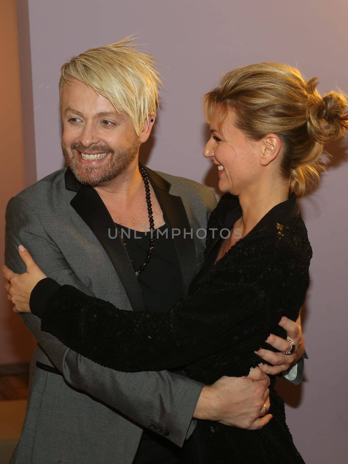 Singer Ross Antony and singer Ella Finally at the Advent Festival of 100,000 Lights 2016 in Suhl